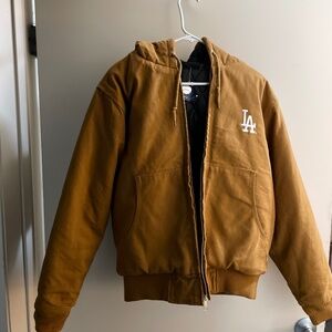 Men’s Los Angeles Dodgers Dunbrooke Full Zip Hoodie Work Jacket